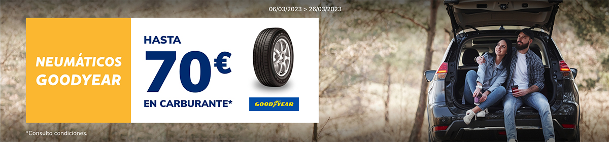 Hasta 70euros por la compra de neumáticos Goodyear y Dunlop en Norauto